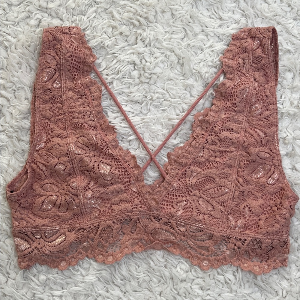 Forever 21 Pink Bralette Lace Size Medium